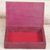 Wood and leather Jewellery box, 'African Diamond' - Handcrafted Leather Jewellery Box