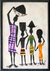 Batik-Wandkunst aus Baumwolle - Volkskunstmalerei aus Afrika