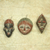 Wood ornaments, 'Three Kings' (set of 3) - African Wood Christmas Ornaments (Set of 3) (image 2b) thumbail