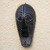 Congolese wood African mask, 'Brave Hunter' - Hand Made Wood Mask