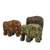 Ceramic sculptures, 'Forever Elephants' (set of 3) - Ceramic sculptures (Set of 3) thumbail