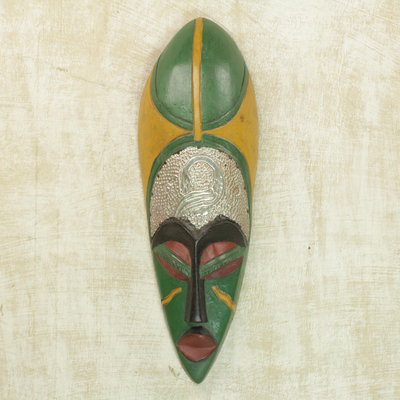 Ghanaian wood mask, 'Honor the Ancestors' - African Wood Mask