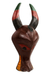 Ashanti wood mask, 'Strength of a Buffalo' - Hand Carved Wood Mask (image 2b) thumbail