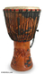 Wood djembe drum, 'Botanical Beat' - Hand Made Wood Djembe Drum thumbail