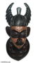 Akan wood mask, 'The Warrior' - Akan wood mask