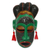 Congolese wood Africa mask, 'Thank You Nature' - Congo Zaire Wood Mask thumbail