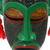 Congolese wood Africa mask, 'Thank You Nature' - Congo Zaire Wood Mask (image 2d) thumbail