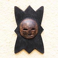 Ghanaian wood mask, 'Good Star'