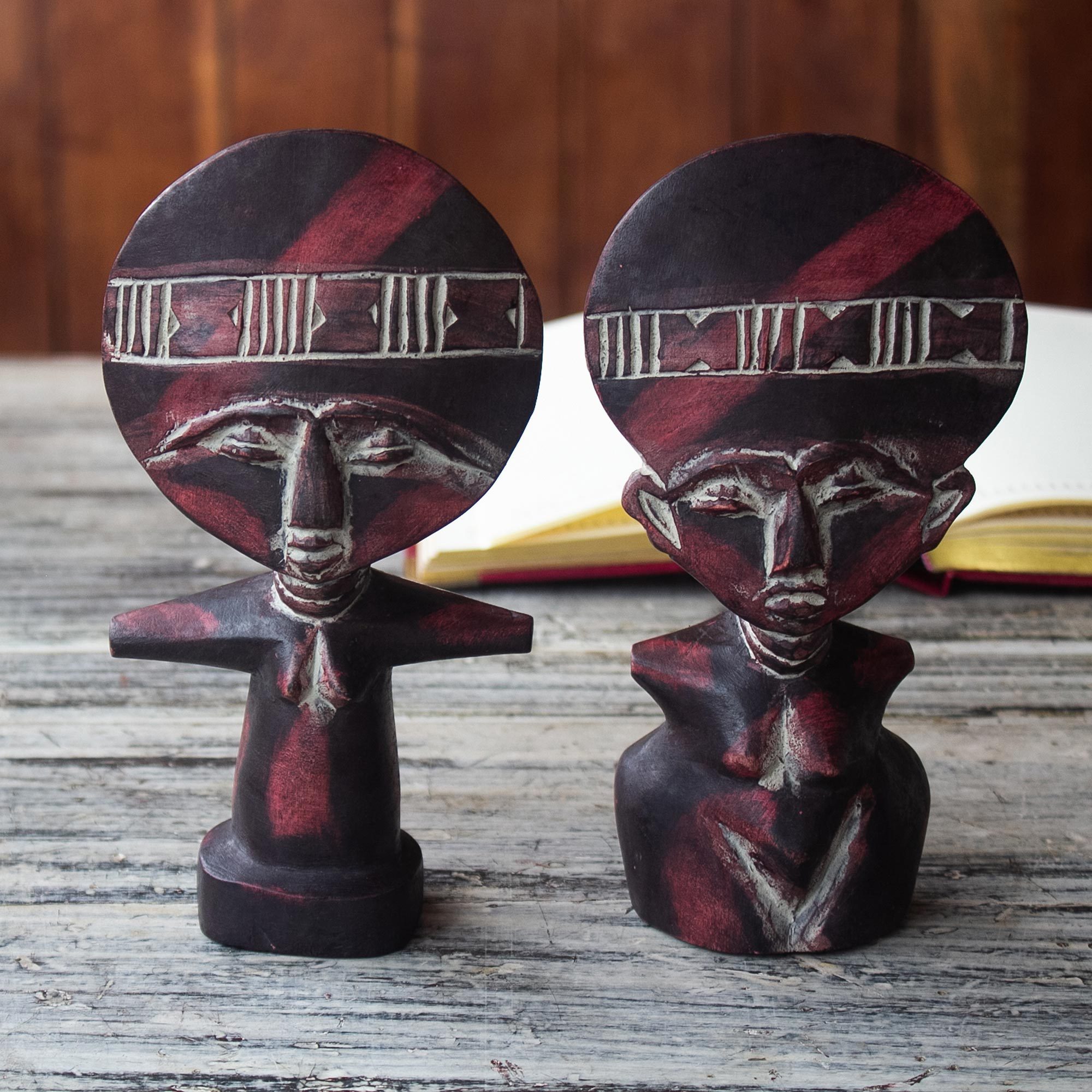 UNICEF Market Fertility Dolls from Ghana (Pair) African Twins