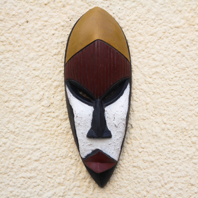 Ga wood mask, 'Wisdom Is the Key' - Ga Wood Mask