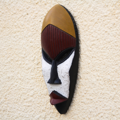 Ga wood mask, 'Wisdom Is the Key' - Ga Wood Mask