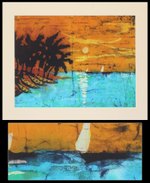 Batik art, 'Reflections' - Batik art