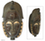 Ivorian wood mask, 'Male Baule Fertility Mask' - Hand Crafted African Mask (image 2) thumbail