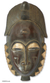 Ivorian wood mask, 'Male Baule Fertility Mask' - Hand Crafted African Mask thumbail