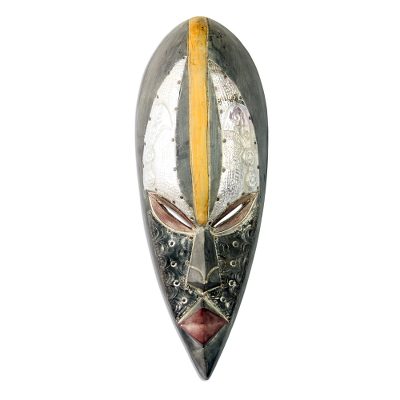Akan wood mask, 'Honorable Elder' - Akan wood mask