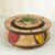 Wood decorative box, 'Ashanti Queen' - Wood decorative box