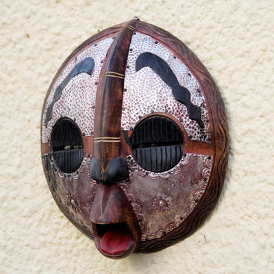 Malian wood mask, 'Spirit Protector' - Malian wood mask
