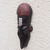 Akan-Holzmaske - Handgefertigte afrikanische Holzmaske des Akan-Stammes