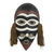 Ghanaian wood mask, 'Zebra Monkey' - African Wood Mask thumbail