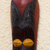 Ghanaian wood mask, 'Good Tidings' - Fair Trade African Wood Mask (image 2c) thumbail