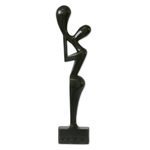 Wood sculpture, 'Call to Unity' - Unique Abstract Wood Sculpture