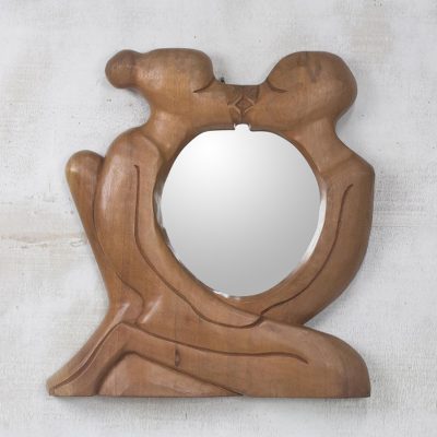Cedar mirror, 'Unique Love' - Cedar mirror