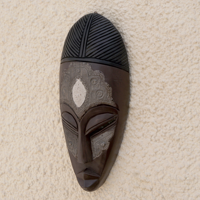 Ghanaian wood mask, 'Unification' - African wood mask