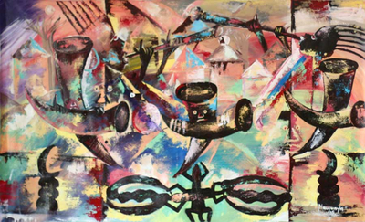 'El Grito' - Pintura expresionista de África
