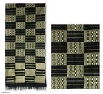 Cotton kente cloth scarf, 'Healing' - Cotton Kente Cloth Scarf