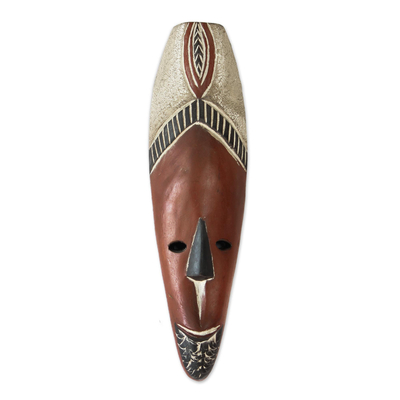 Sudanesische Holzmaske - handgeschnitzte Holzmaske