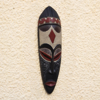 Ethiopian wood mask - Hail to the Chief | NOVICA