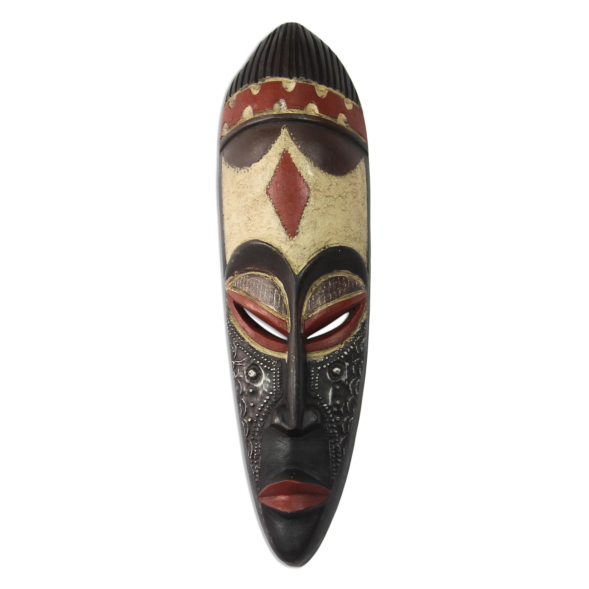 Ethiopian wood mask - Hail to the Chief | NOVICA