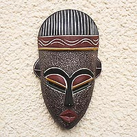 Äthiopische Holzmaske, „Berbermann“ – äthiopische Holzmaske