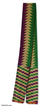 Cotton kente cloth scarf, 'Vital Arrow' - Cotton kente cloth scarf