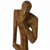 Escultura de madera - Escultura de madera hecha a mano de pensamiento y meditación