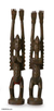 Holzskulpturen, 'dogon-paar' (paar) - romantische holzskulptur (paar)