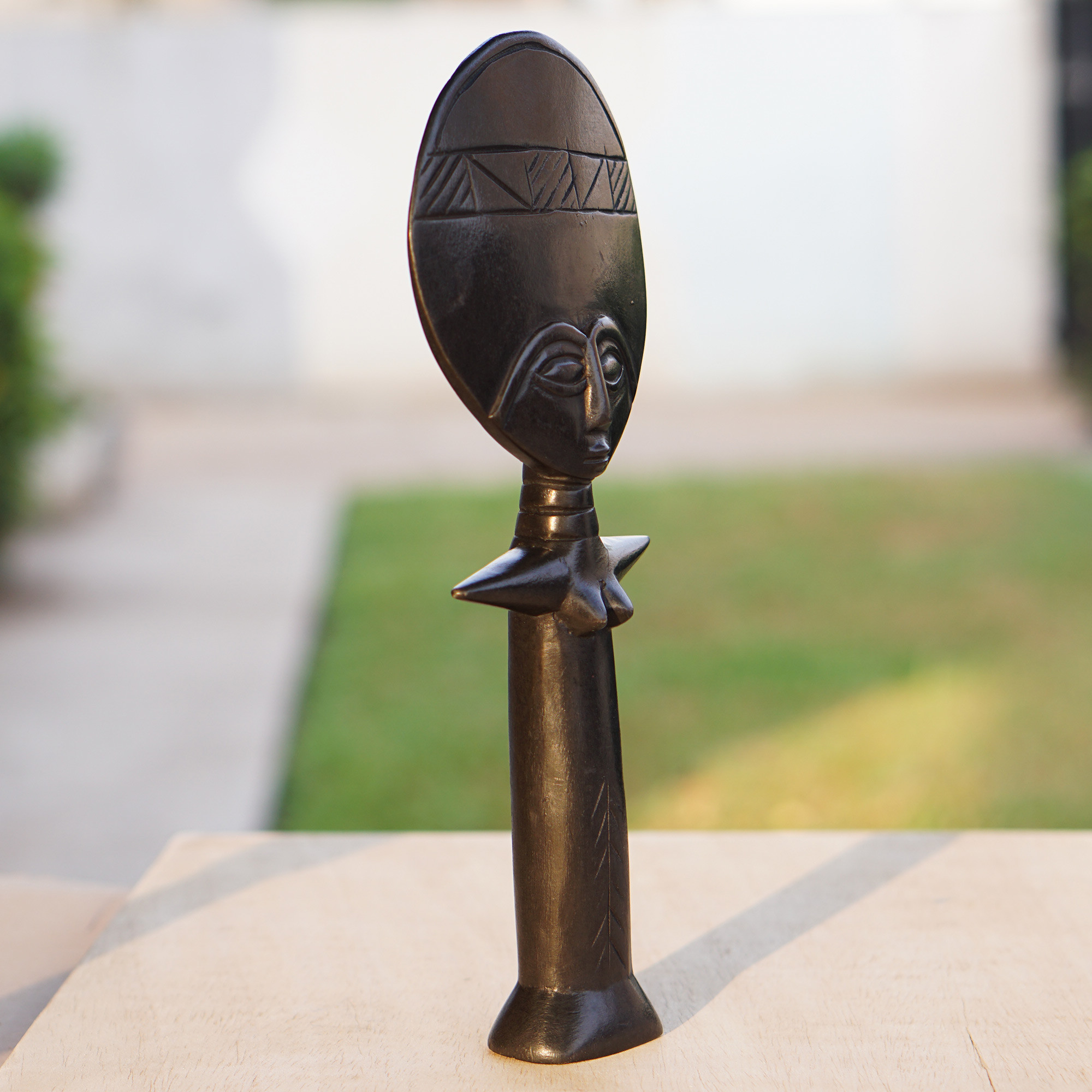 UNICEF Market Unique Fertility Wooden Sculpture Motherly Goddess