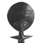 Wood fertility doll, 'Comforter' - Fertility Doll Wood Sculpture from Africa