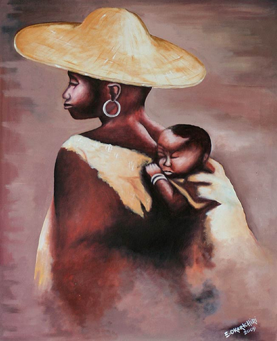 'Pride' - Acrylic Portrait Painting from Africa