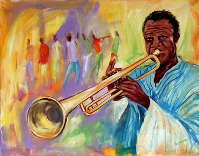 'Jazz' - Expressionist Portrait Painting
