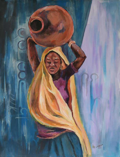 „My Pose“ – Expressionistisches Porträt aus Afrika