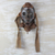 Nigerian wood and jute mask, 'Heart Fortunes' - Fair Trade Nigerian Wood Mask (image 2) thumbail