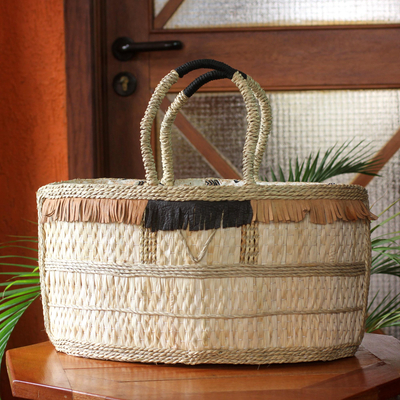 Natural fiber handbag, Shopping Basket