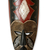 Máscara de madera de Ghana - Máscara de pared de madera tallada a mano