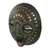 Ghanaian wood mask, 'King's Wife' - Unique Metallic Wall Mask (image 2b) thumbail