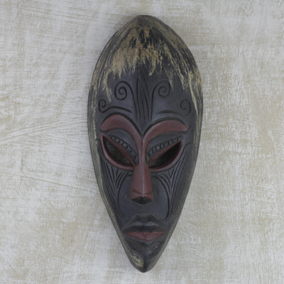 Ghanaische Holzmaske – handgefertigte Holzmaske
