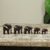 Ebony sculptures, 'Elephant Family' (set of 5) - Artisan Crafted Wood Elephant Sculpture (Set of 5) (image 2) thumbail
