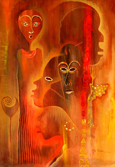 'Generations' - Expressionist Acrylic Painting