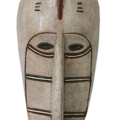 Malian wood mask, 'Senufo Hunter' - Malian wood mask