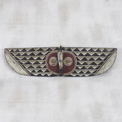 Wood mask, 'Butterfly Dancer' - Bwa Tribe Wall Mask